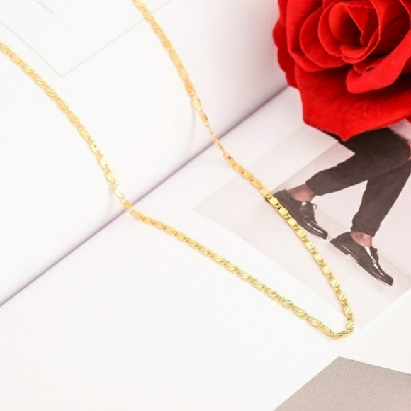 18K Gold Over .925 Sterling Silver Flat Li… - Picture 4 of 5